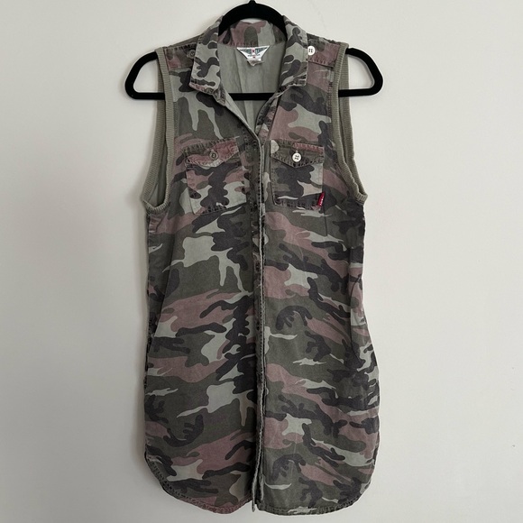 Hard Tail Camouflage Shirt-Dress. - Picture 9 of 9